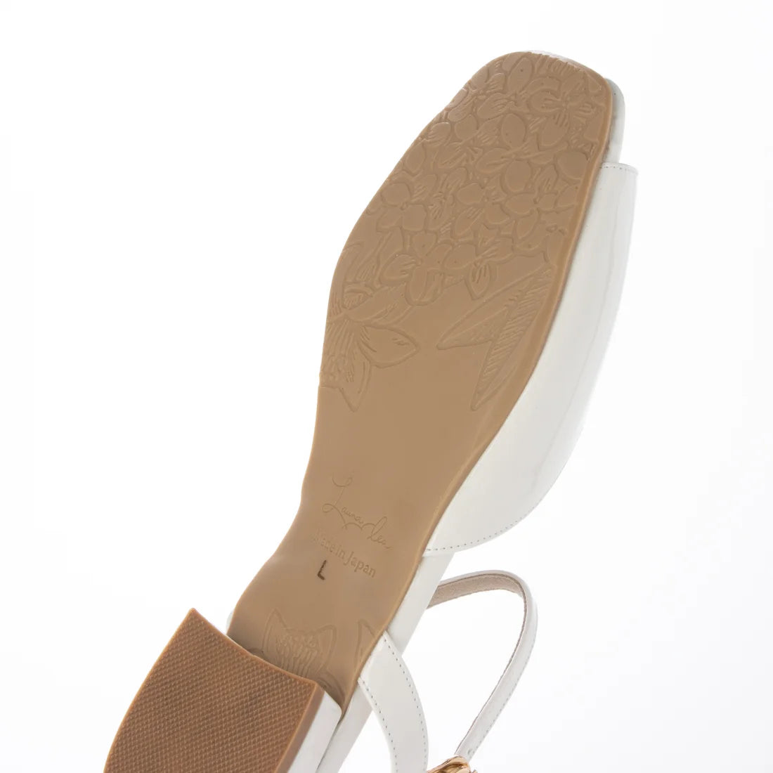 【新品預訂】日本製 Launa Lea 漆皮露趾涼鞋(624)(象牙色E / Ivory E)