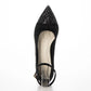 日本製 Launa lea 尖頭蝴蝶結低跟鞋 (0502) Black S/C