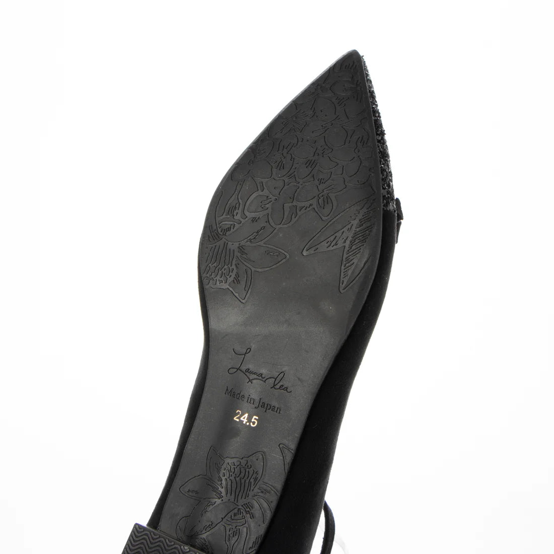 日本製 Launa lea 尖頭蝴蝶結低跟鞋 (0502) Black S/C