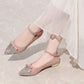 日本製 Launa lea 尖頭蝴蝶結低跟鞋 (0502) Pink Beige S/C