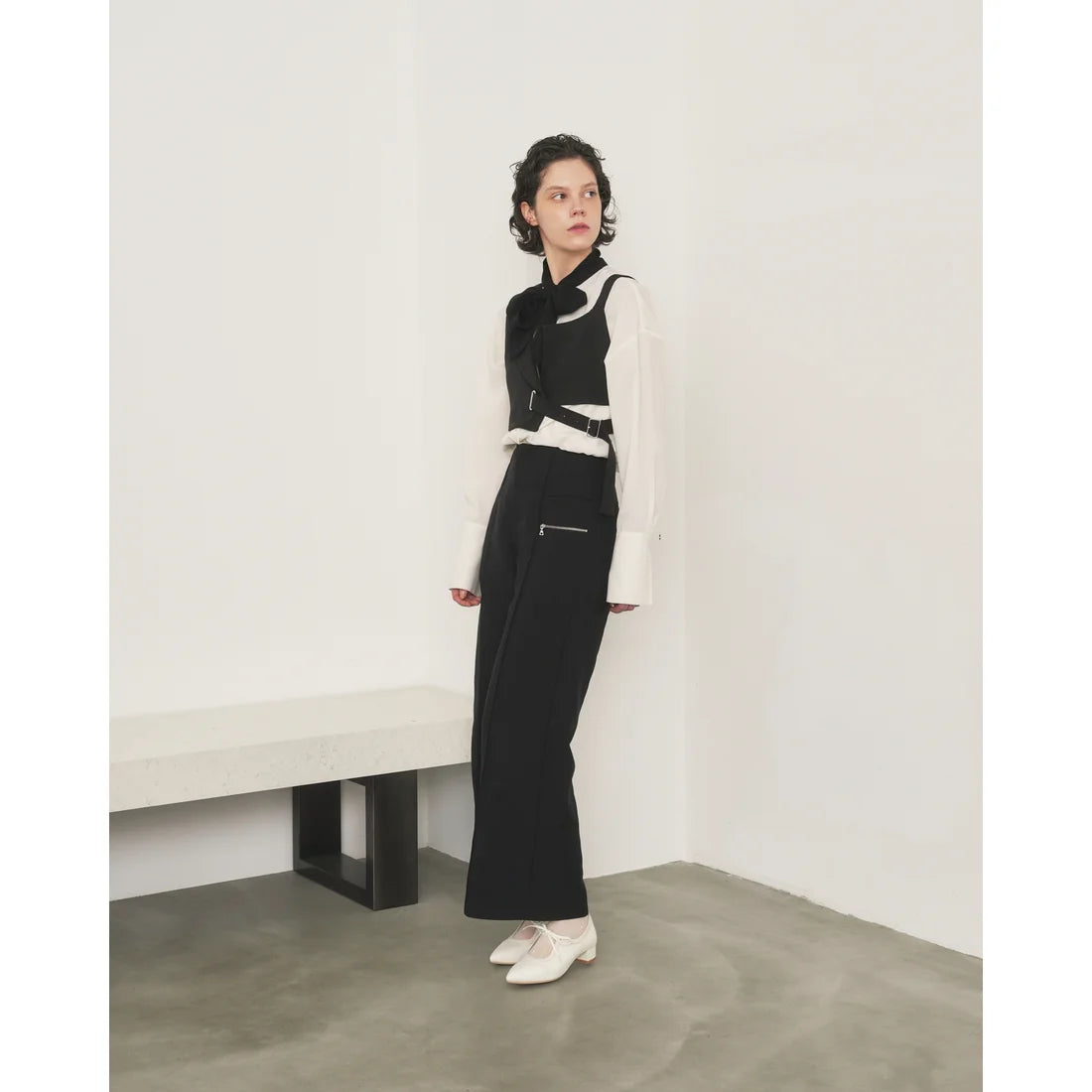 【新品預訂】日本製Emma Francis  3cm踭 經典蝴蝶結高跟鞋（象牙色）(3002g-Z 177)