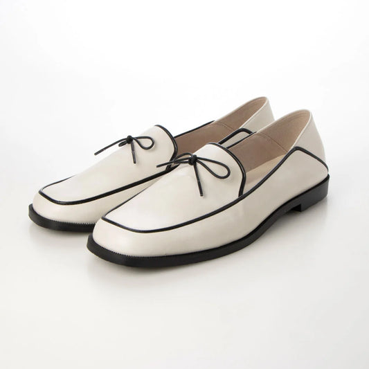 日本製 Launa Lea 蝴蝶結方頭 Loafer (0504) Ivory C