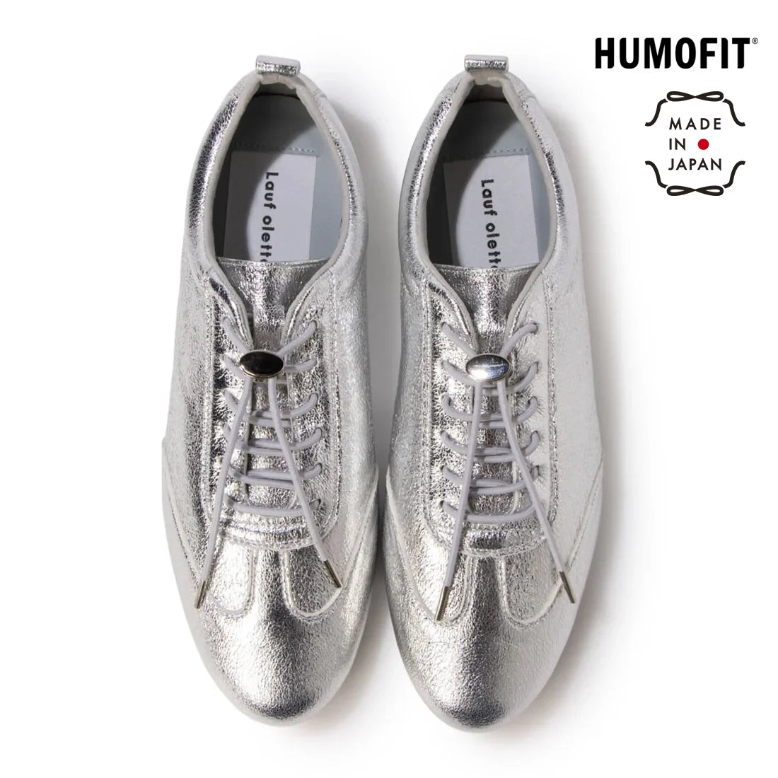 【新品預訂】日本製 Lauf Oletta    彈性鞋帶輕盈運動鞋(LH105A SILVER-S) (銀色)