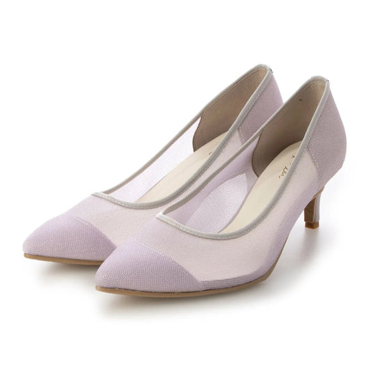 日本製 Launa Lea 輕紗尖頭高跟鞋 (0507) Lavender Z