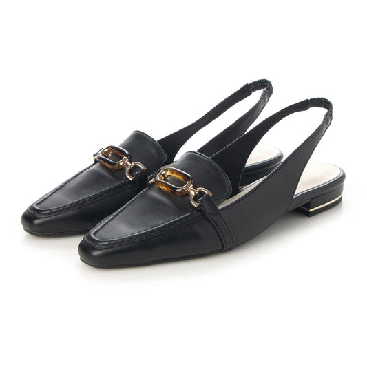 日本製 Launa Lea 方頭搭帶 Loafer (0508) Black