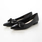 日本製 Launa Lea 尖頭絲帶平底鞋 (0509) Black