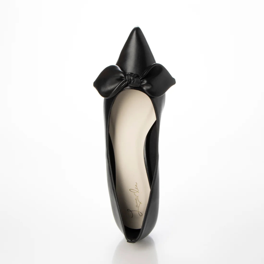 日本製 Launa Lea 尖頭絲帶平底鞋 (0509) Black