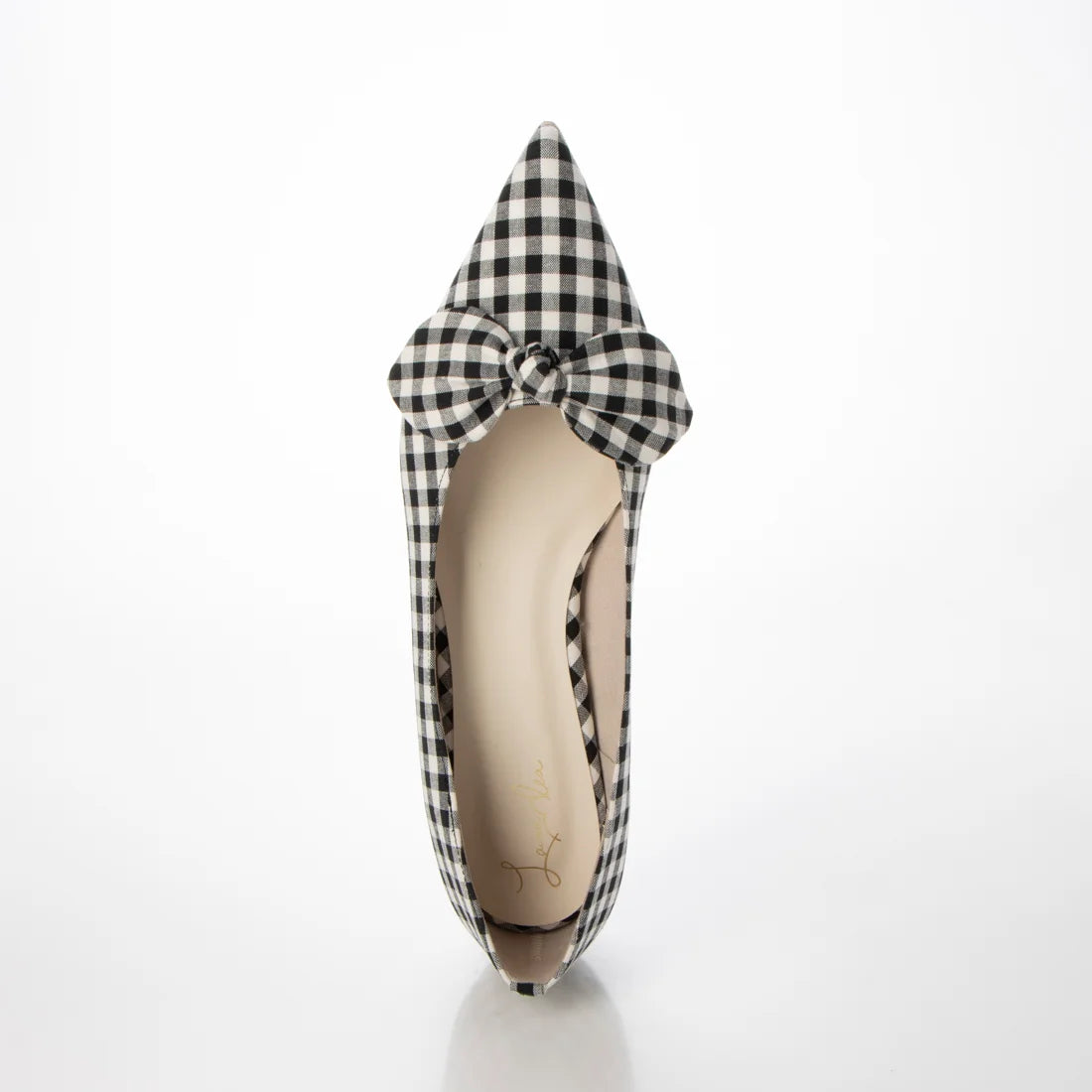 日本製 Launa Lea 尖頭絲帶平底鞋 (0509) Black Z/C