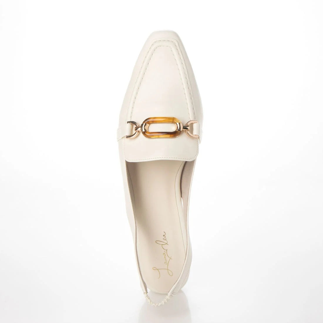 日本製 Launa Lea 方頭搭帶 Loafer (0508) Ivory