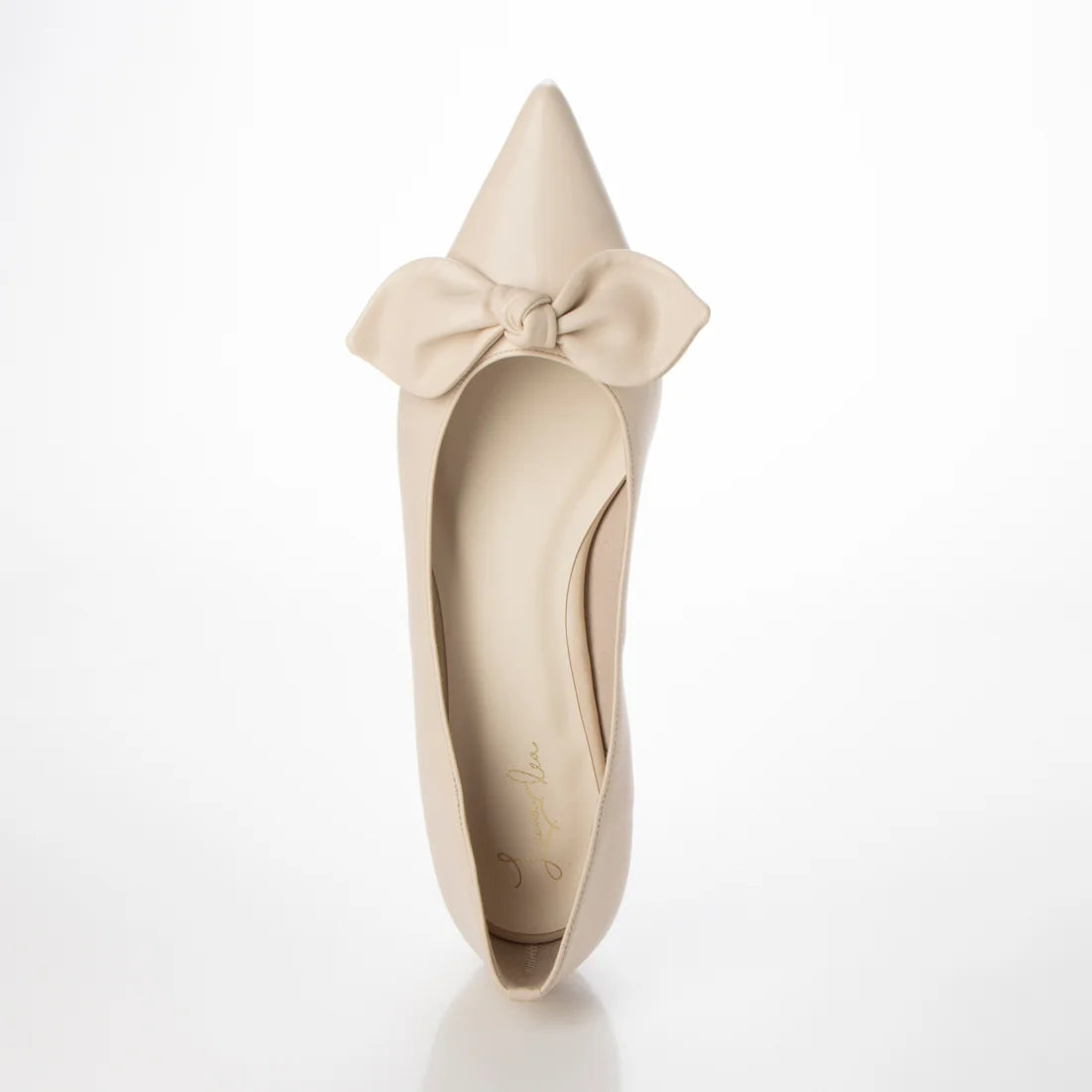 日本製 Launa Lea 尖頭絲帶平底鞋 (0509) Ivory