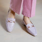 日本製 Launa Lea 方頭搭帶 Loafer (0508) Lavender