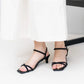 日本製 Launa Lea 雙交叉帶鞋跟涼鞋 (0517) Black S