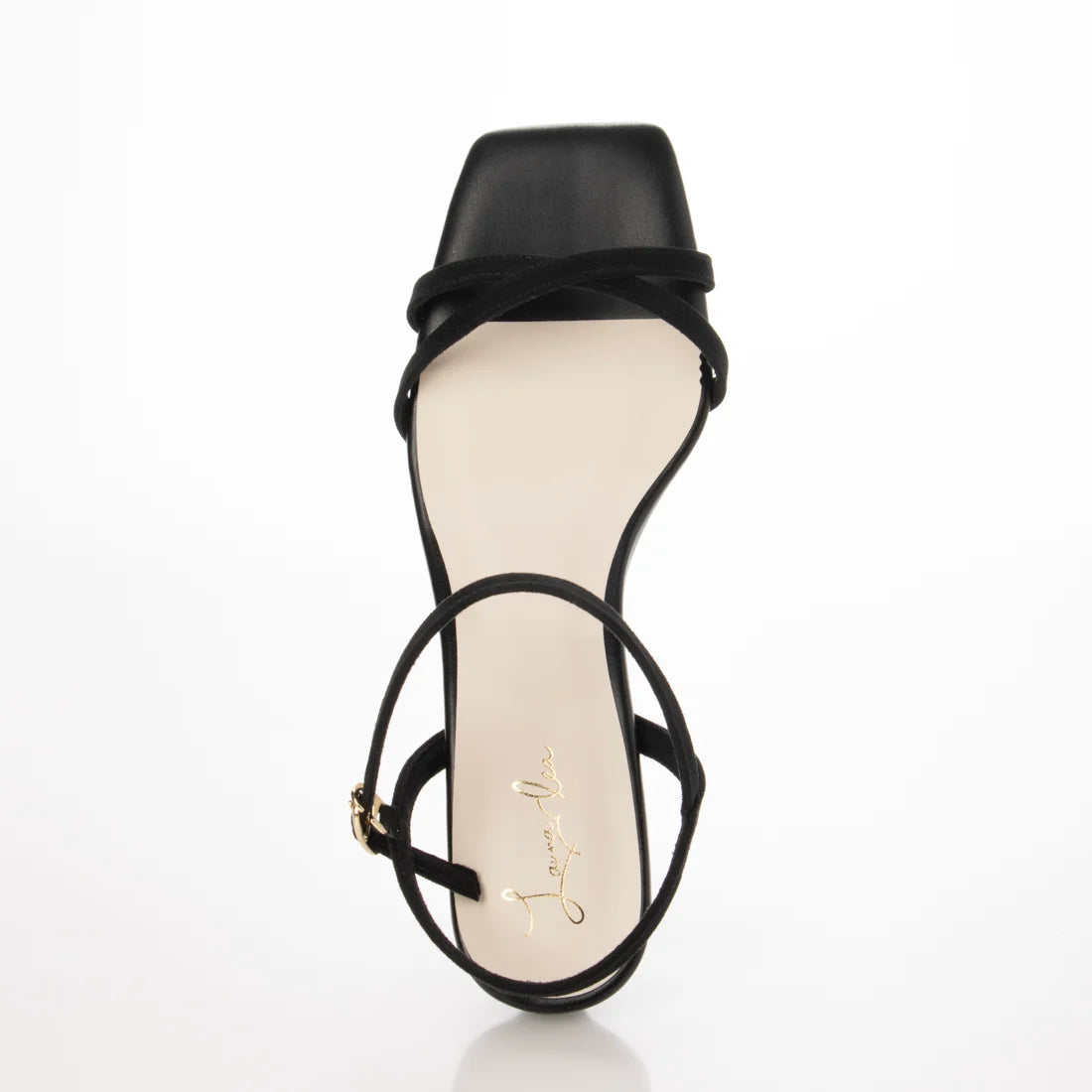 日本製 Launa Lea 雙交叉帶鞋跟涼鞋 (0517) Black S