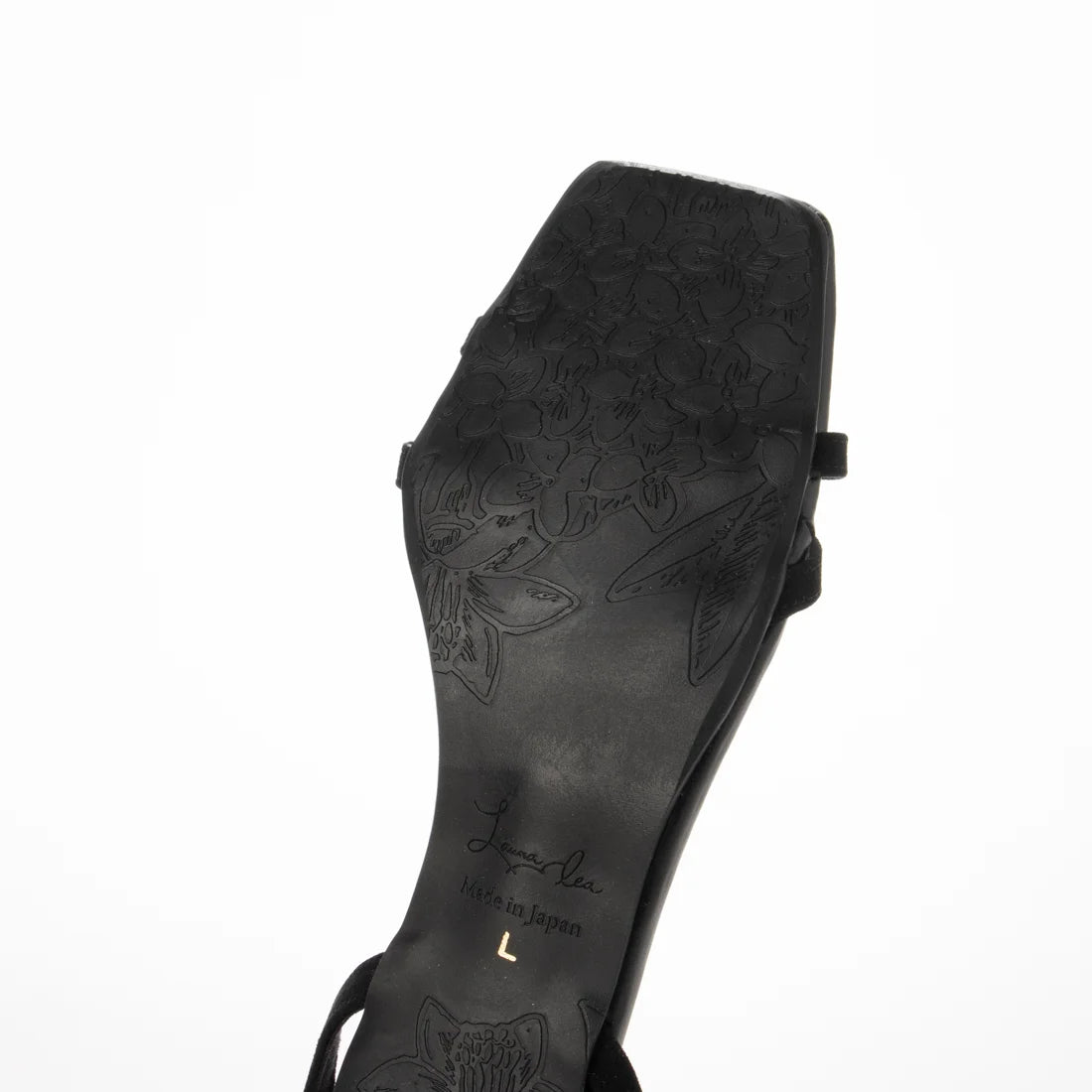 日本製 Launa Lea 雙交叉帶鞋跟涼鞋 (0517) Black S