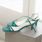 日本製 Launa Lea 雙交叉帶鞋跟涼鞋 (0517) Green S