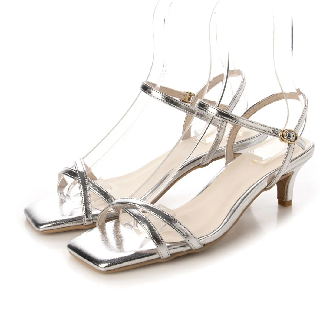 日本製 Launa Lea 雙交叉帶鞋跟涼鞋 (0517) Silver