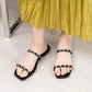 日本製 Launa Lea 珍珠雙帶涼鞋 (0518) Black