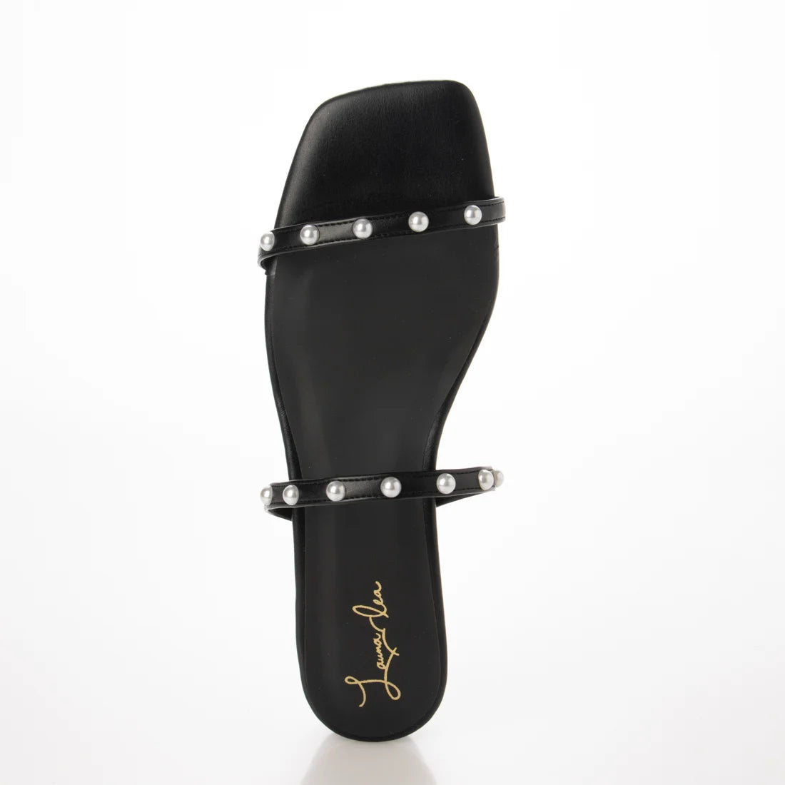 日本製 Launa Lea 珍珠雙帶涼鞋 (0518) Black