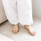日本製 Launa Lea 珍珠雙帶涼鞋 (0518) White