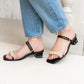 日本製 Launa Lea 2way 珍珠細帶涼鞋 (0519) Black