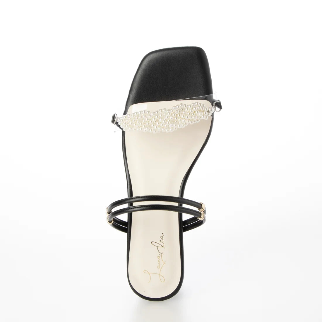 日本製 Launa Lea 2way 珍珠細帶涼鞋 (0519) Black