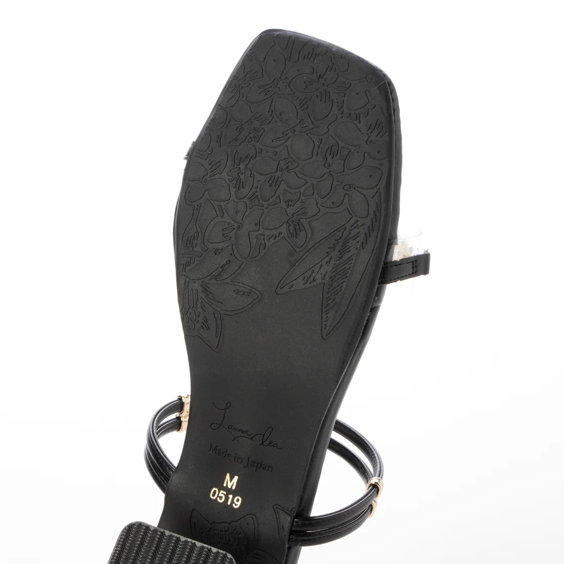 日本製 Launa Lea 2way 珍珠細帶涼鞋 (0519) Black