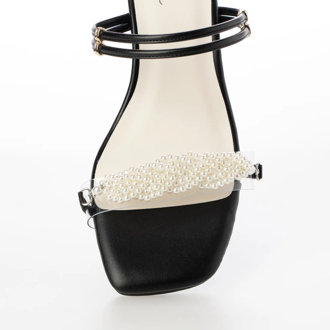 日本製 Launa Lea 2way 珍珠細帶涼鞋 (0519) Black