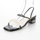 日本製 Launa Lea 2way 珍珠細帶涼鞋 (0519) Black