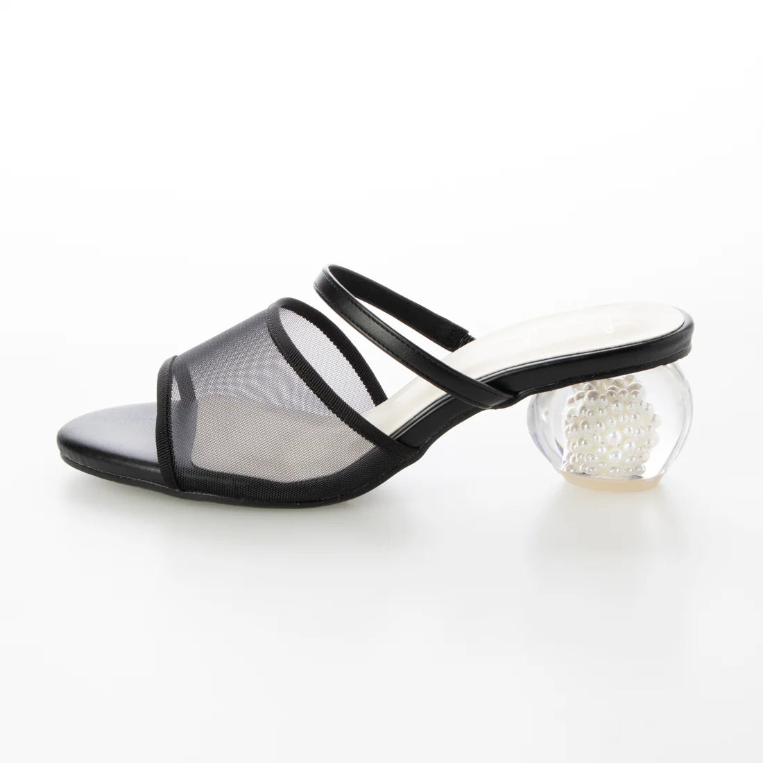 日本製 Launa lea 珍珠透明鞋跟涼鞋 (0520) Black Z