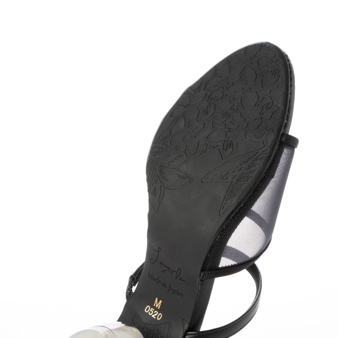日本製 Launa lea 珍珠透明鞋跟涼鞋 (0520) Black Z