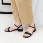 日本製 Launa lea 細方頭綁帶涼鞋 (0521) Black
