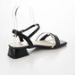 日本製 Launa lea 細方頭綁帶涼鞋 (0521) Black