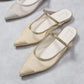 日本製 Launa lea 網面後開式平底涼鞋 (0522) Gold Z