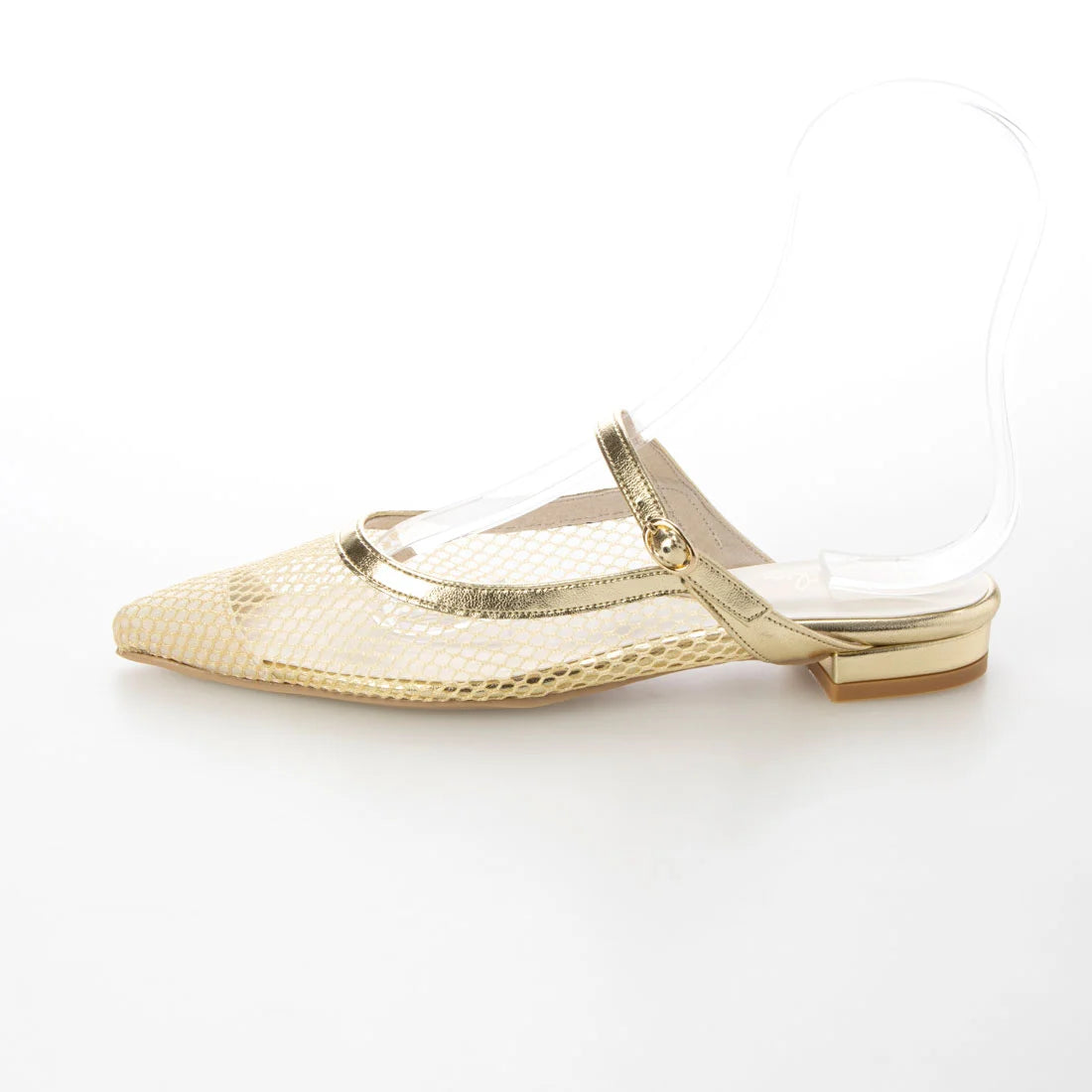 日本製 Launa lea 網面後開式平底涼鞋 (0522) Gold Z