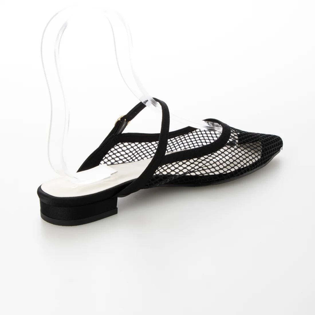 日本製 Launa lea 網面後開式平底涼鞋 (0522) Black Z