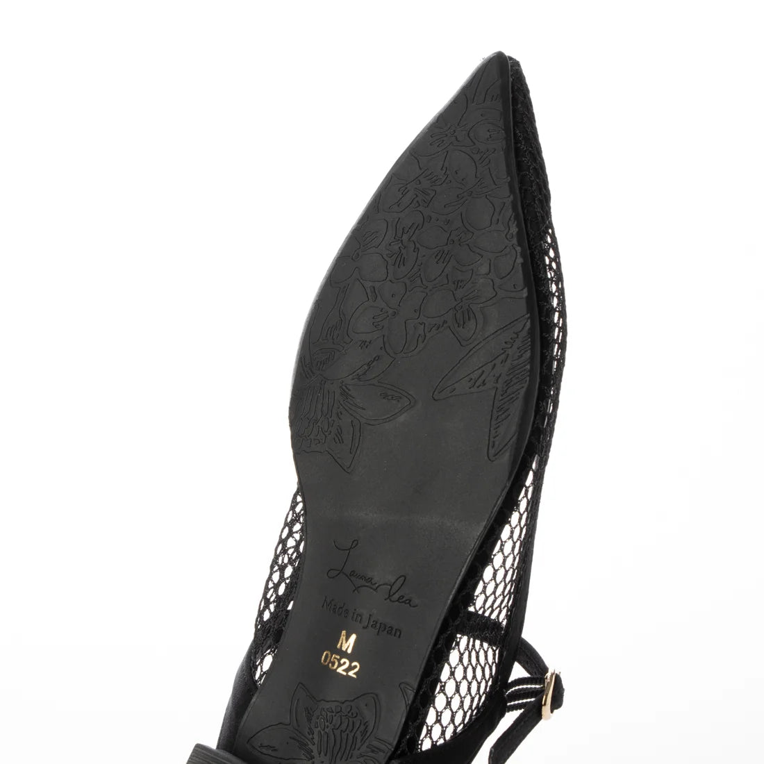 日本製 Launa lea 網面後開式平底涼鞋 (0522) Black Z