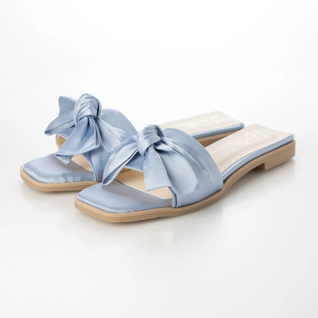 日本製 Launa Lea 絲帶方頭平底涼鞋 (0524) L.Blue