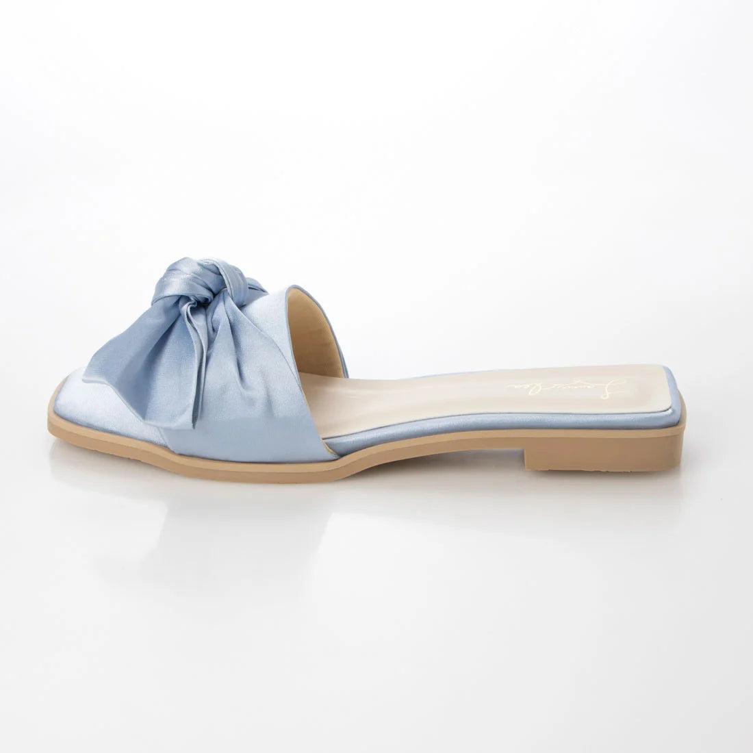 日本製 Launa Lea 絲帶方頭平底涼鞋 (0524) L.Blue