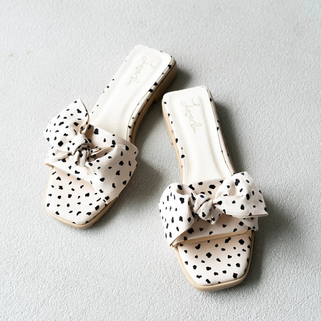 日本製 Launa Lea 絲帶方頭平底涼鞋 (0524) Pink Beige Z/C
