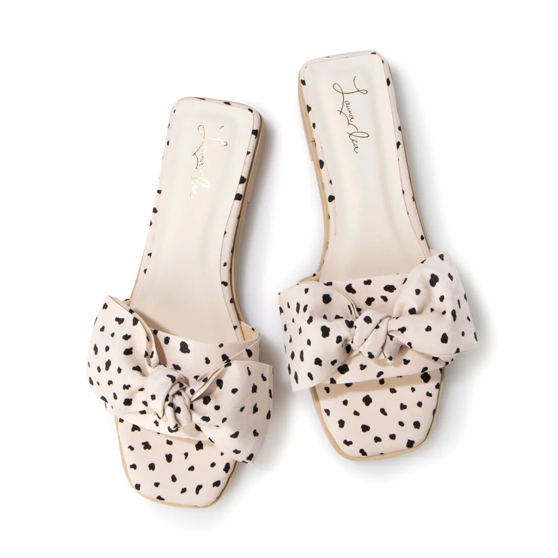 日本製 Launa Lea 絲帶方頭平底涼鞋 (0524) Pink Beige Z/C