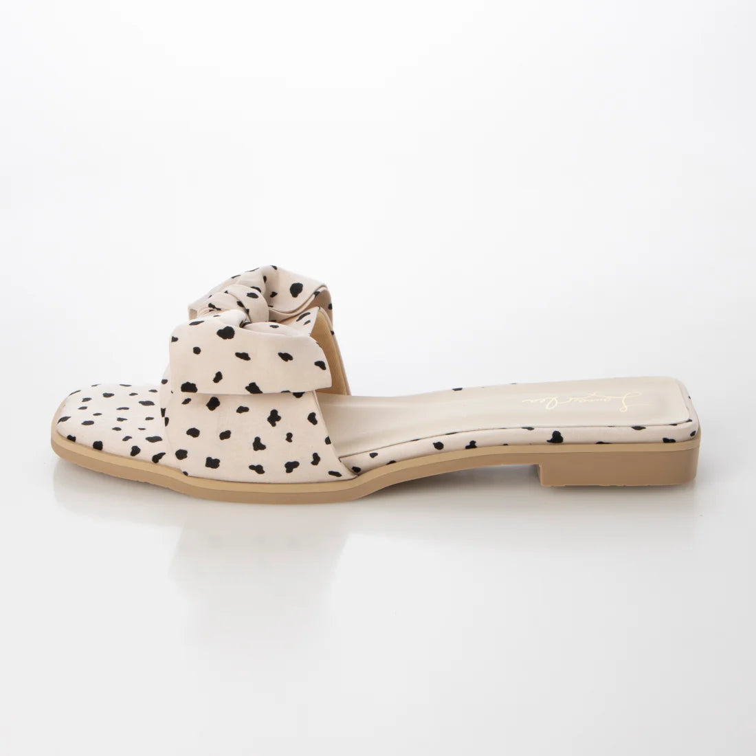 日本製 Launa Lea 絲帶方頭平底涼鞋 (0524) Pink Beige Z/C