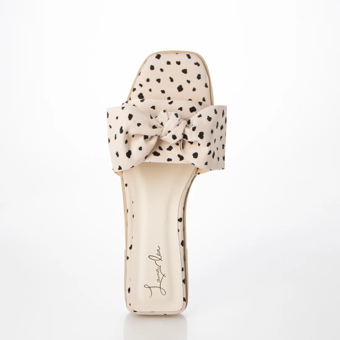日本製 Launa Lea 絲帶方頭平底涼鞋 (0524) Pink Beige Z/C