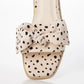日本製 Launa Lea 絲帶方頭平底涼鞋 (0524) Pink Beige Z/C