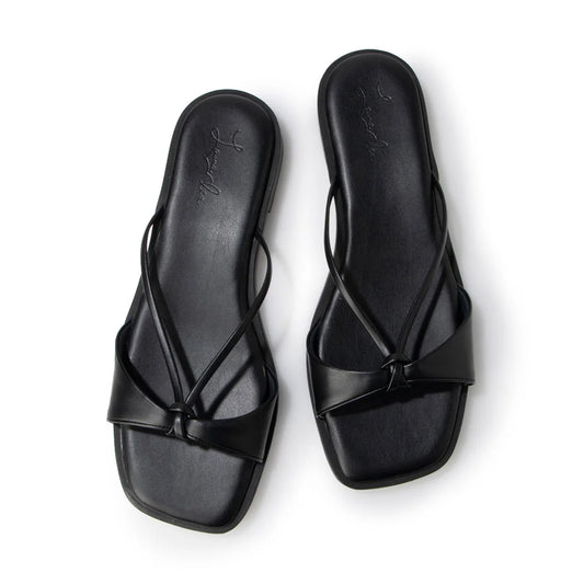 日本製 Launa Lea 設計方頭涼鞋 (0525) Black