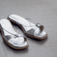 日本製 Launa Lea 設計方頭涼鞋 (0525) Silver