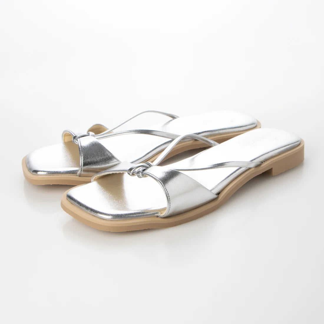 日本製 Launa Lea 設計方頭涼鞋 (0525) Silver