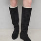【新品現貨】Launa Lea 5cm內增高柔軟絨布長boot(S149)(黑色／Black S)