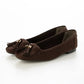 【新品預訂】日本製 Lauf Oletta 鑲邊流蘇設計的氣質平底鞋(LH120 D Brown-S) (深棕色)