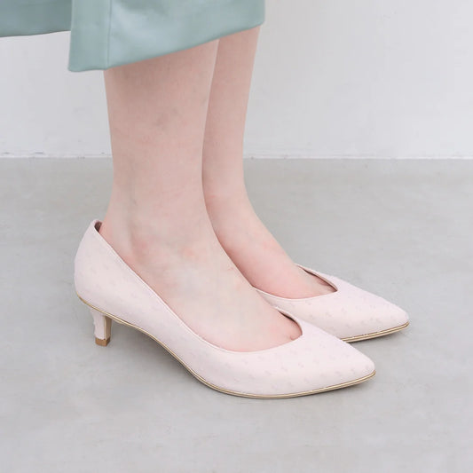 【新品預訂】日本製 Launa Lea Rich 5cm Gold Line高跟鞋 (80009F) (粉色Z / Pink Z)