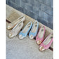 【新品預訂】日本製Emma Francis   粗花呢平底芭蕾舞鞋（淺杏色粗花呢）(06e-TWM 109)